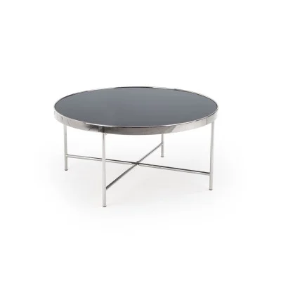 MORIA COFFEE TABLE, CHROME / BLACK